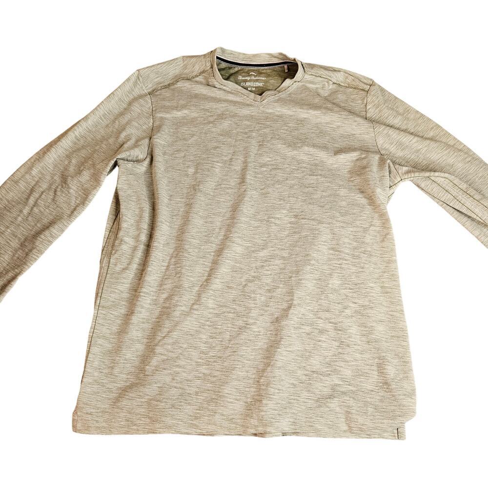 Tommy Bahama Green V-Neck Long Sleeve Size Medium